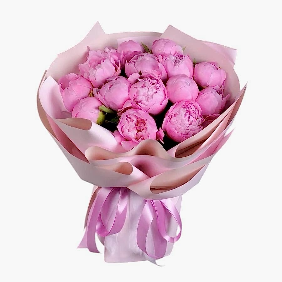 Pink Peonies Bouquet - Product image