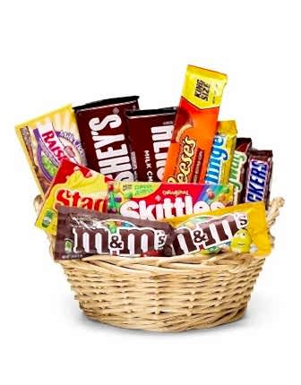 Sweet Treats Candy & Chocolate Basket - Product image