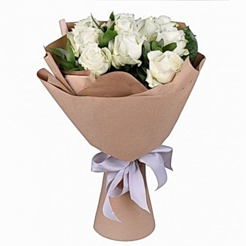 White  Roses Bouquet - Flower delivery in Azərbaycan