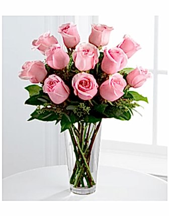 The Long Stem Pink Rose Bouquet - Congratulations Flowers