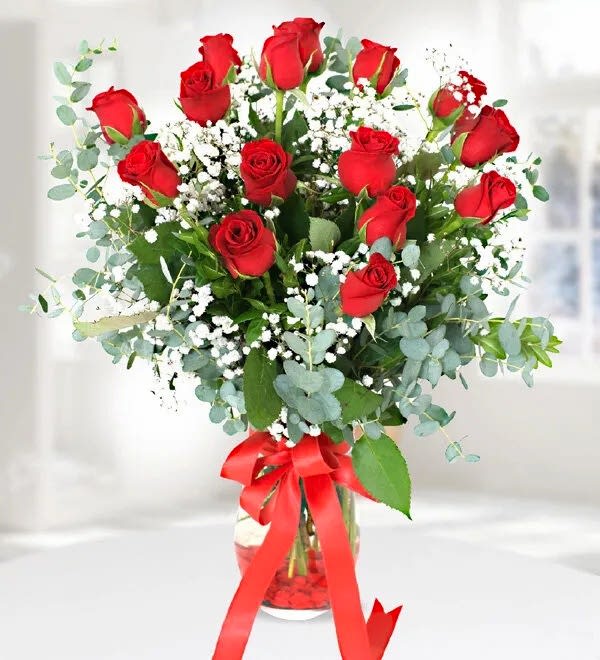 17 Red Local roses - Congratulations Flowers