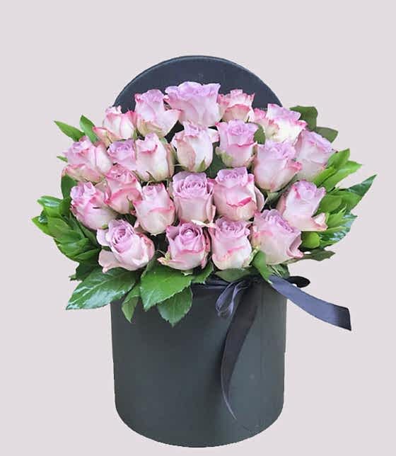 Box of Lilac Roses - Roses