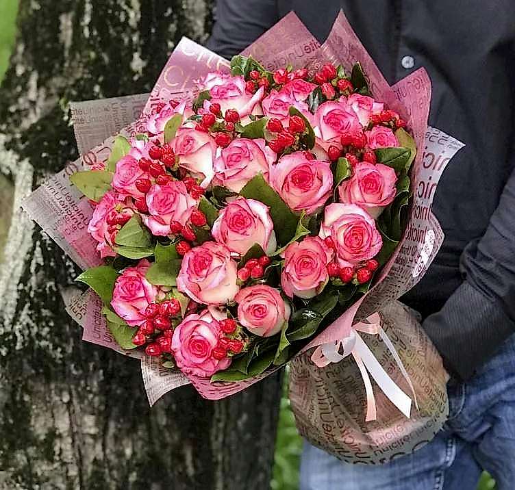 25 Palome Pink Roses - Roses