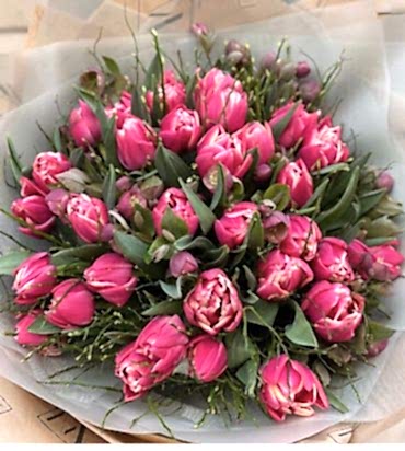35 Pink Tulips - Birthday Flowers