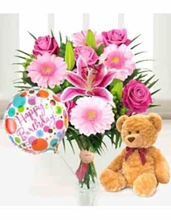 Happy Birthday Bloom Set - Birthday Flowers