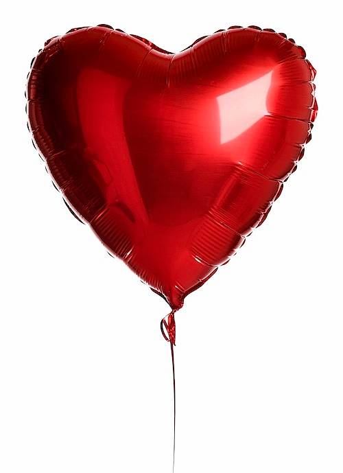 Heart helium balloon 