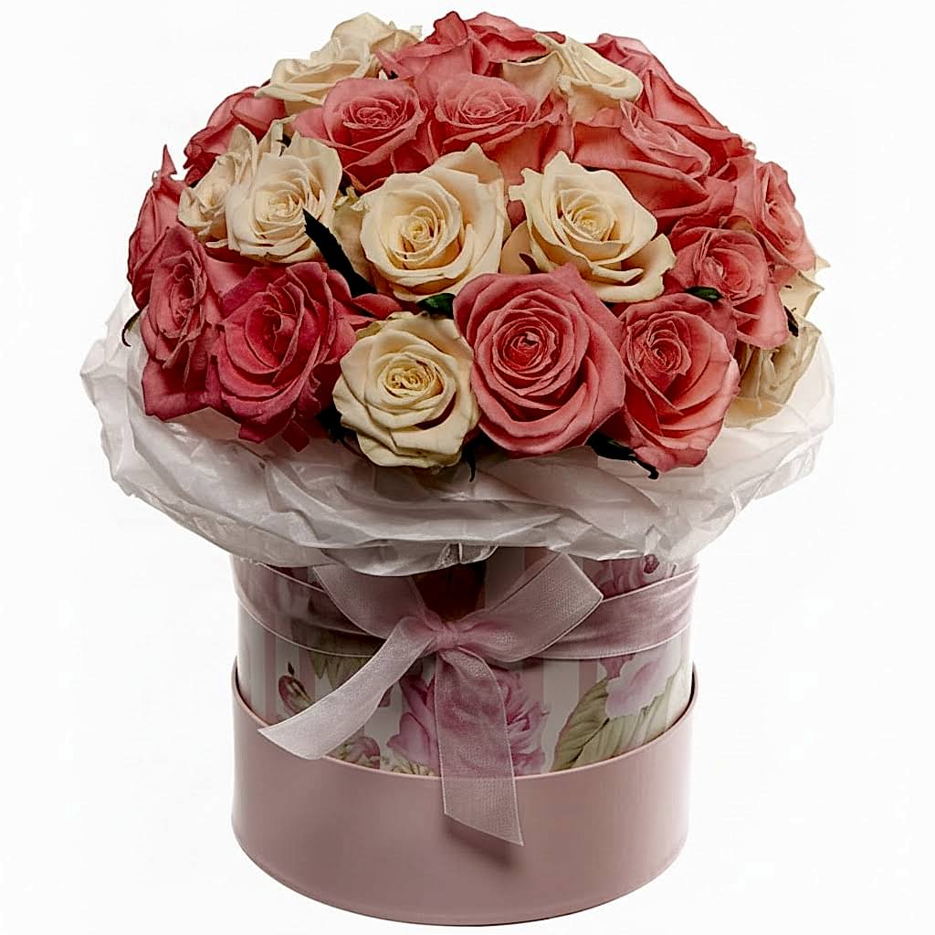 Pink and creamy Roses - Roses