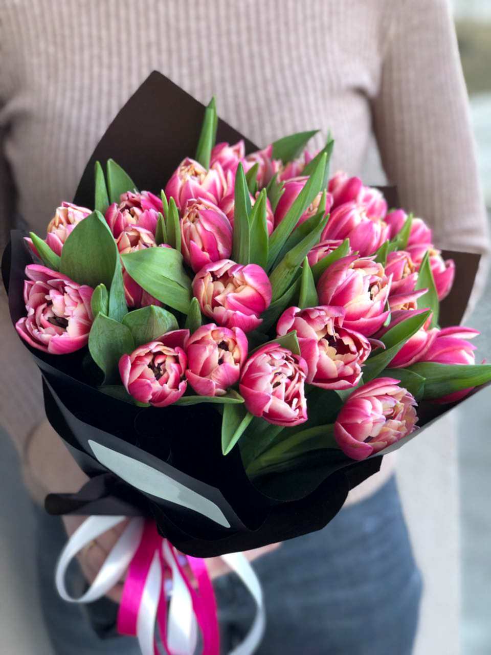 Pink Peony Tulips - Birthday Flowers