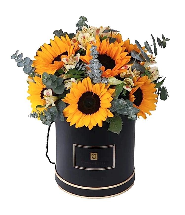 Sunflower in box - Flower delivery in Azərbaycan