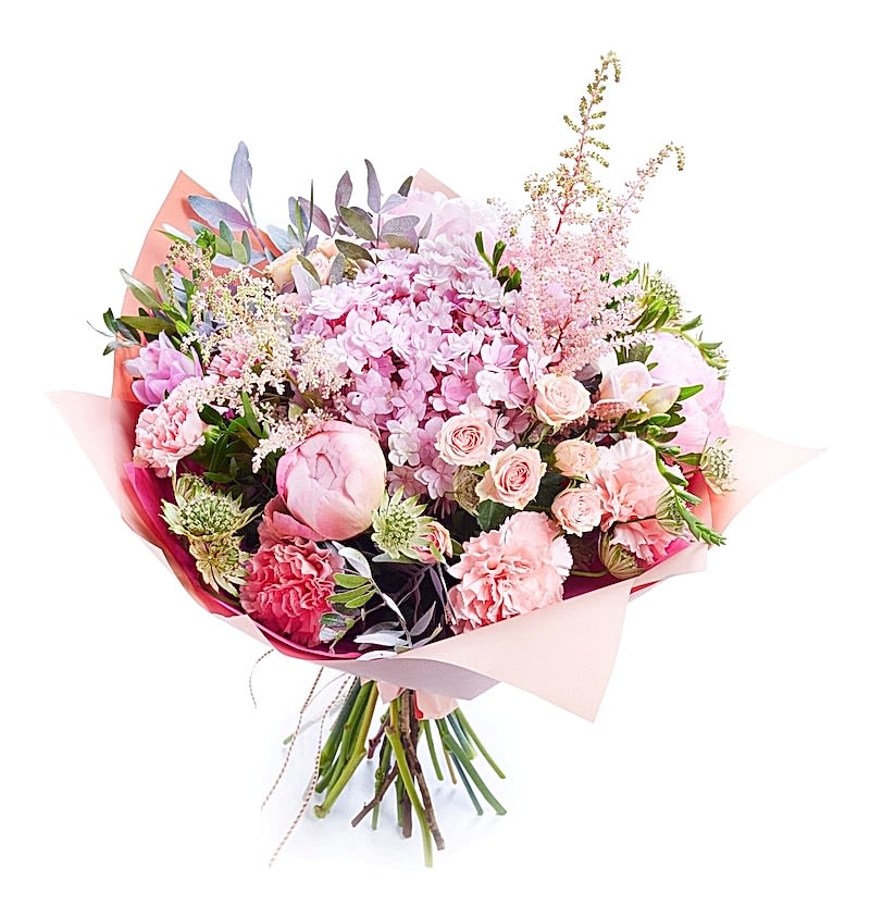 Bouquet mix with hydrangea - Flower delivery in Azərbaycan
