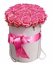 Box of Pink Roses - Congratulations Flowers