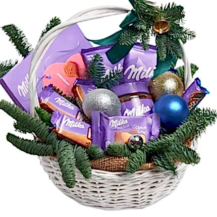 Gift basket Holiday miracle - Congratulations Flowers