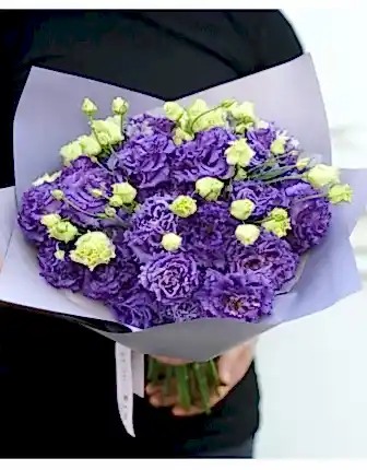 Elegant Charm – Purple Lisianthus Bouquet - Get Well Soon Flowers