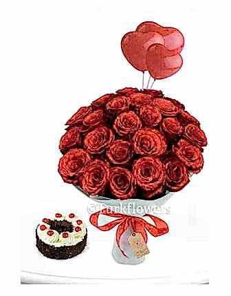 Complete Romantic Gift Set - Congratulations Flowers
