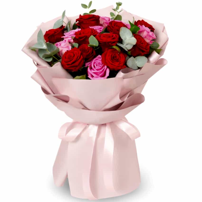 Crimson Blush 19 Roses - Flower delivery in Azərbaycan