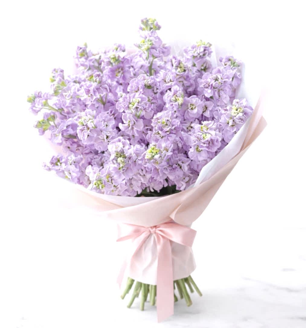 21 Lila Matthiola Bouquet - Flower delivery in Azərbaycan