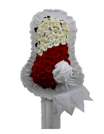 Red and White Wedding & Opening Flower Stand - Congratulations Flowers