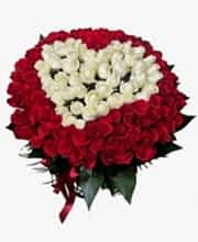 101 roses Bouquet Heart - Roses